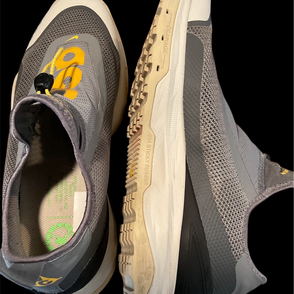 Nike ACG Zoom Air AO Gray Metallic Silver Running Shoes Sneakers Mens Size 10.5 - Picture 8 of 8